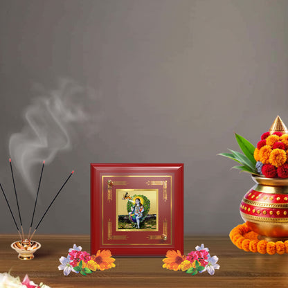 Baba Balak Nath | Paunahari For Tabletop Frame in 24K Gold Plated Foil