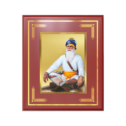 Baba Deep Singh Ji | Nihang Sikh and Martyr Wall Mount Photo Frame in 24K Gold Plated Foil