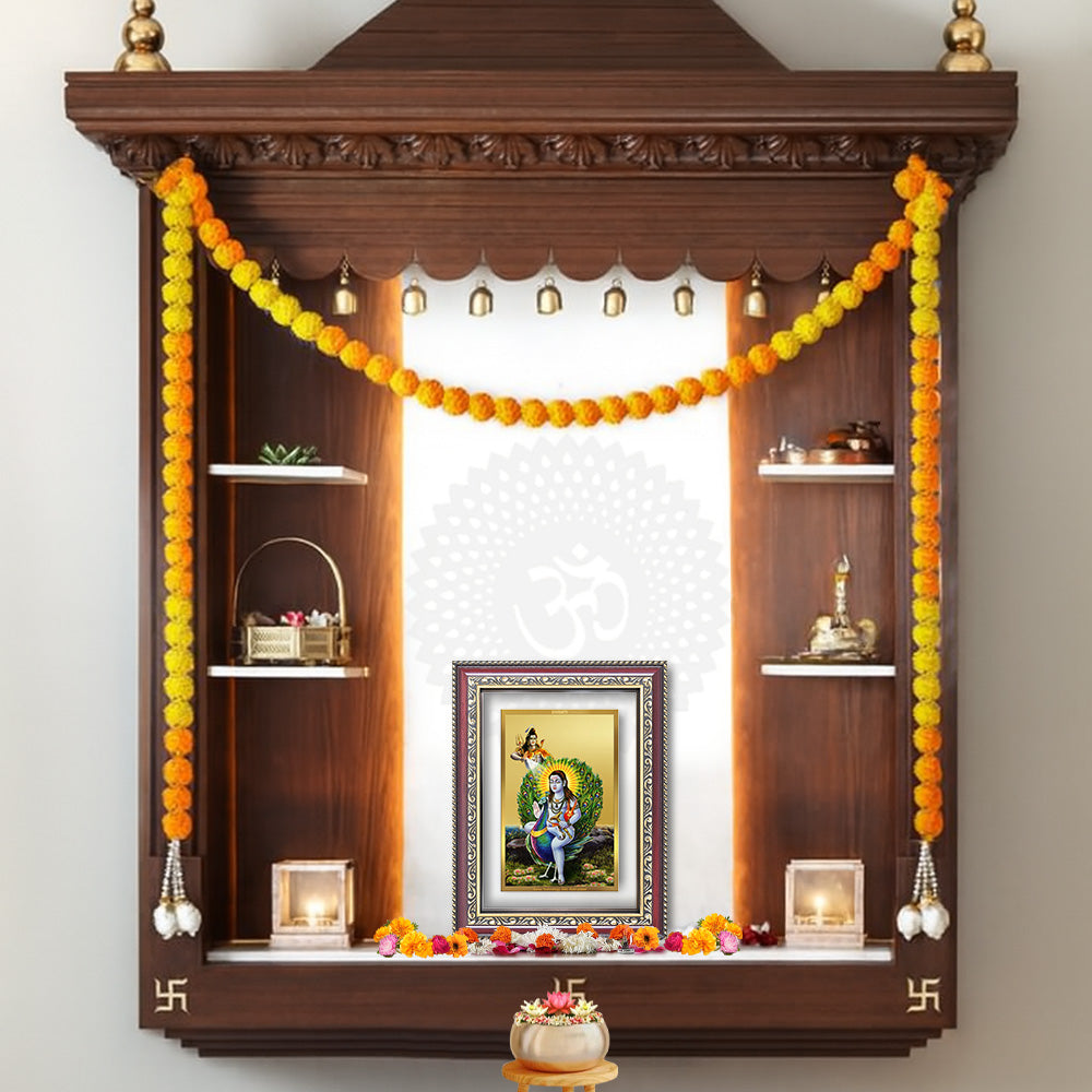Baba Balak Nath | Paunahari Wall and Tabletop Photo Frame in 24K Gold Plated Foil