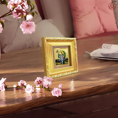 Baba Balak Nath | Paunahari For Tabletop Frame in 24K Gold Plated Foil