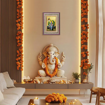 Baba Balak Nath | Paunahari Wall and Tabletop Photo Frame in 24K Gold Plated Foil