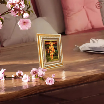 Baba Gorakhnath | Darshani for Wall & Tabletop Photo Frame in 24K Gold Plated Foil