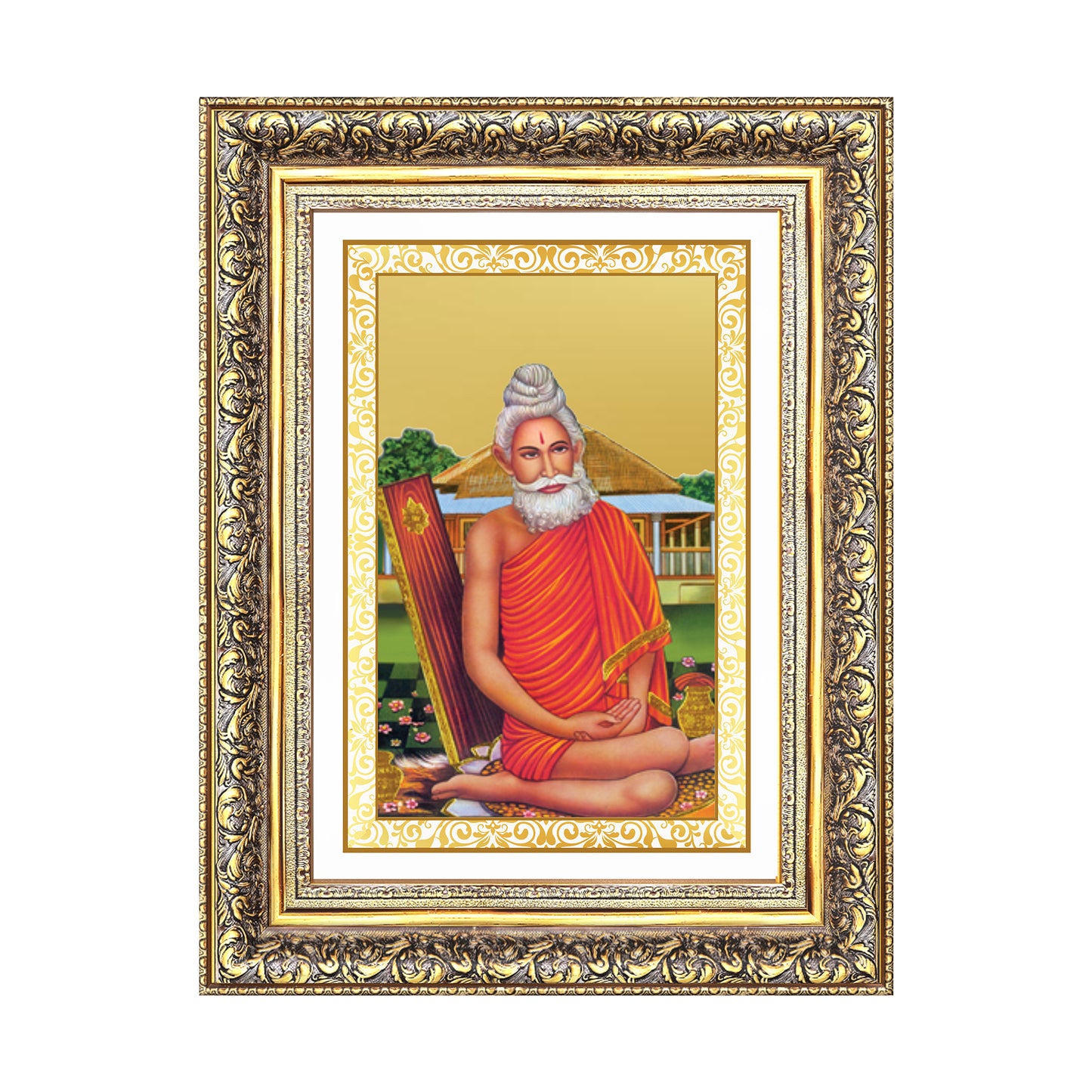 Baba Lokenath | Lokenath Brahmachari for Wall Photo Frame in 24K Gold Plated Foil