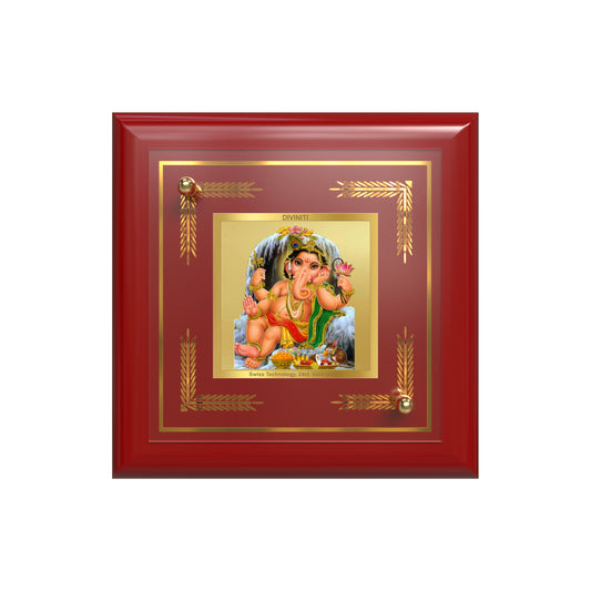 Bal Ganesha | Bal Ganapati|Baby Ganapati| For Tabletop Frame in 24K Gold Plated Foil