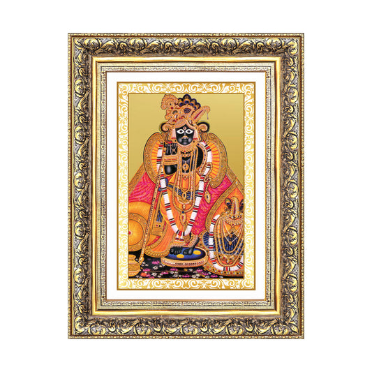 Banke Bihari | Kunjbihari Wall Mount Photo Frame in 24K Gold Plated Foil