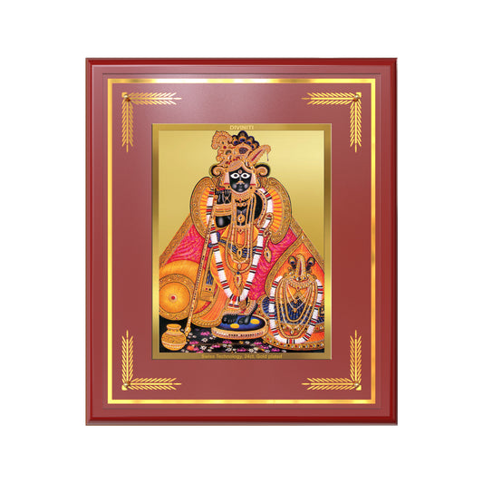Banke Bihari | Kunjbihari Wall Mount Photo Frame in 24K Gold Plated Foil