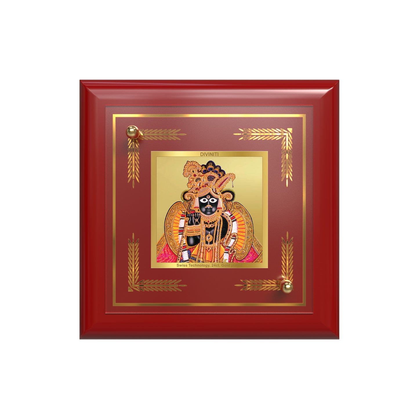 Banke Bihari | Kunjbihari Tabletop Frame in 24K Gold Plated Foil