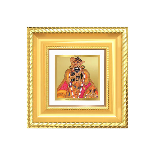 Banke Bihari | Kunjbihari Tabletop Photo Frame in 24K Gold Plated Foil