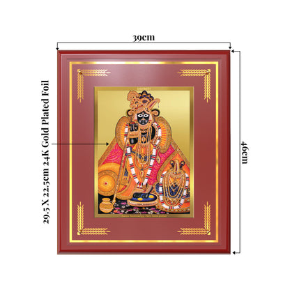 Banke Bihari | Kunjbihari Wall Mount Photo Frame in 24K Gold Plated Foil