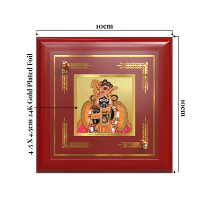 Banke Bihari | Kunjbihari Tabletop Frame in 24K Gold Plated Foil