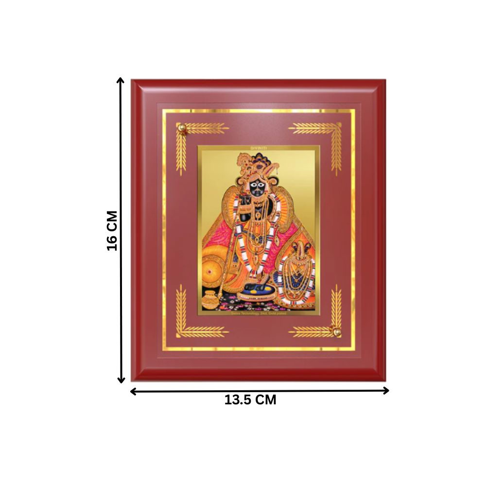 Banke Bihari | Kunjbihari Wall & Tabletop Frame in 24K Gold Plated Foil