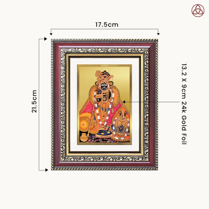 Banke Bihari | Kunjbihari Wall & Tabletop Photo Frame in 24K Gold Plated Foil