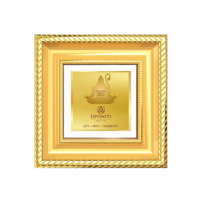 Diviniti Double Glass Frame Personalised Tabletop Photo Frame in 24K Gold Plated Foil