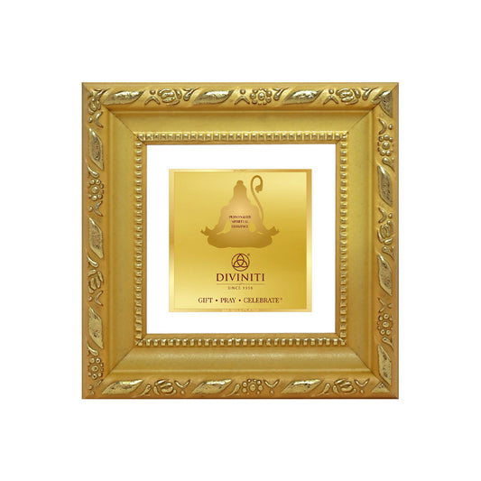Diviniti Double Glass Frame Personalised Tabletop Photo Frame in 24K Gold Plated Foil