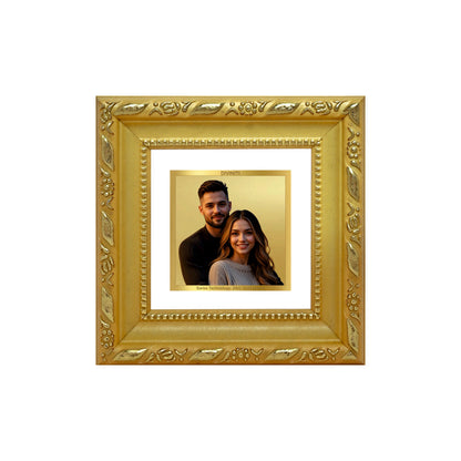 Diviniti Double Glass Frame Personalised Tabletop Photo Frame in 24K Gold Plated Foil | DG-103-S1A
