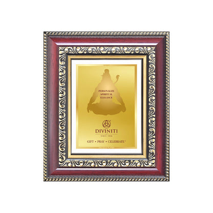 Diviniti Double Glass Frame Personalised Tabletop Photo Frame in 24K Gold Plated Foil