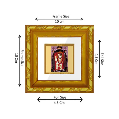 DIVINITI 24K Gold Plated Foil Mehandipur Balaji Wall Photo Frame Idol for Puja Room, Table Top, Home Decor, Workshop, Gifts | DG103S1A (10x10 CM)