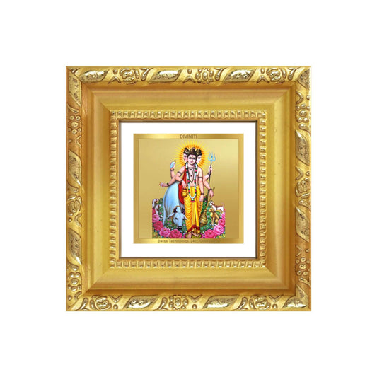 Dattatreya | Divine Trinity of Brahma, Vishnu & Shiva | Guru & Avatara For Tabletop Frame in 24K Gold Plated Foil
