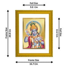 Load image into Gallery viewer, Diviniti 24K Gold Plated Lord Vishnu Photo Frame For Home Decor, Wall Decor, Table Top, Gift (20.8 x 16.7 CM)
