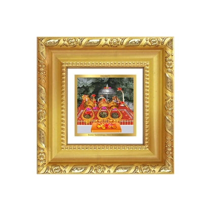 Durga-Mata Ka Darbar | Shakti Roop | Divine Court of Goddess Durga For Tabletop Frame in 24K Gold Plated Foil