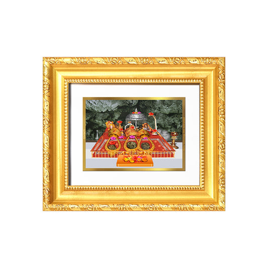 Durga Vaishno Devi Mata Ka Darbar | Divine Wall & Tabletop Frame in 24K Gold Plated Foil