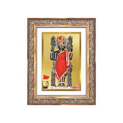 Dwarkadhish | Lord Krishna of Dwarka Wall Photo Frame in 24K Gold Plated Foil