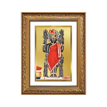 Dwarkadhish | Lord Krishna of Dwarka Wall Photo Frame in 24K Gold Plated Foil