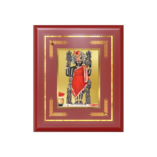 Dwarkadhish | Lord Krishna of Dwarka Wall & Tabletop Frame in 24K Gold Plated Foil