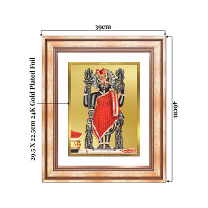 Dwarkadhish | Lord Krishna of Dwarka Wall & Tabletop Frame in 24K Gold Plated Foil