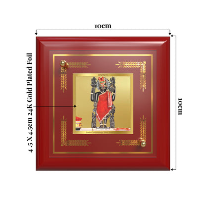 Dwarkadhish | Lord Krishna of Dwarka Tabletop Frame in 24K Gold Plated Foil