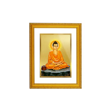 Load image into Gallery viewer, DIVINITI Buddha Gold Plated Wall Photo Frame| DG Frame 101 Size 2 Wall Photo Frame and 24K Gold Plated Foil| Religious Photo Frame Idol For Prayer, Gifts Items (20.8CMX16.7CM)
