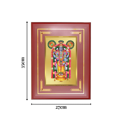 Diviniti Guruvayurappan Wall Photo Frame in 24K Gold Plated Foil – Divine Grace, Healing & Spiritual Protection