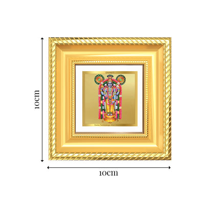 Diviniti Guruvayurappan (Lord Krishna) Tabletop Frame in 24K Gold Plated Foil | Devotion, Prosperity & Divine Blessings | DG015S1A (10x10 CM)