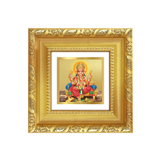 Ganesha | Lord Ganpati Tabletop Frame in 24K Gold Plated Foil