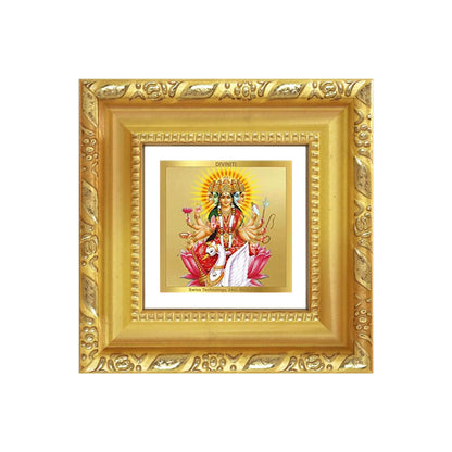Gayatri Mata | Goddess of Wisdom | Divine Mother of Vedas For Tabletop Frame in 24K Gold Plated Foil