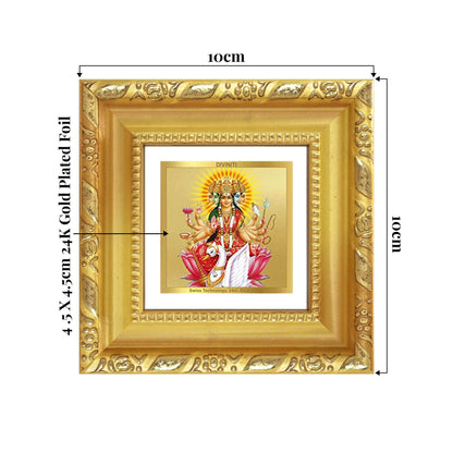Gayatri Mata | Goddess of Wisdom | Divine Mother of Vedas For Tabletop Frame in 24K Gold Plated Foil