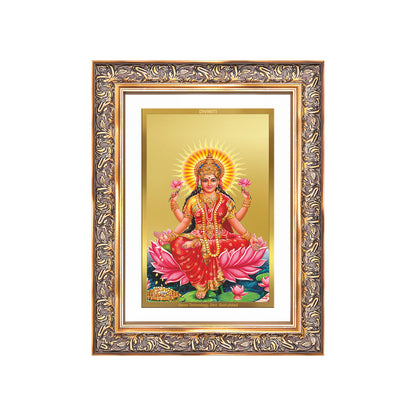 Goddess Lakshmi | Devi of Wealth & Prosperity Wall Mount Photo Frame in 24K Gold Plated Foil