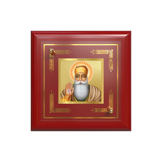 Guru Nanak Dev Ji | First Sikh Guru | Founder of Sikhism For Tabletop Frame in 24K Gold Plated Foil