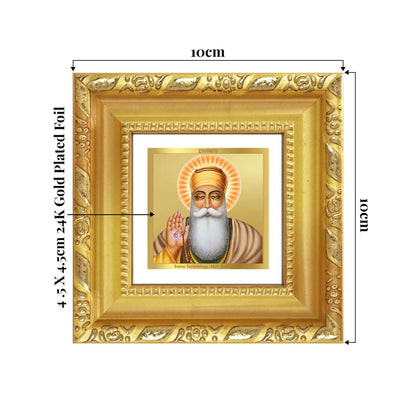 Guru Nanak Dev Ji | First Sikh Guru | Founder of Sikhism For Tabletop Frame in 24K Gold Plated Foil