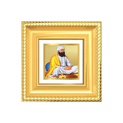 Guru Tegh Bahadur Sahib Ji Tabletop Frame in 24K Gold Plated Foil