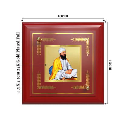 Guru Tegh Bahadur Sahib Ji | Ninth Sikh Guru | Martyr of Faith & Protector of Humanity For Tabletop Frame in 24K Gold Plated Foil