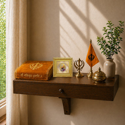 Guru Gobind Singh Ji | Divine Sikh Guru Royal Tabletop Photo Frame in 24K Gold Plated Foil