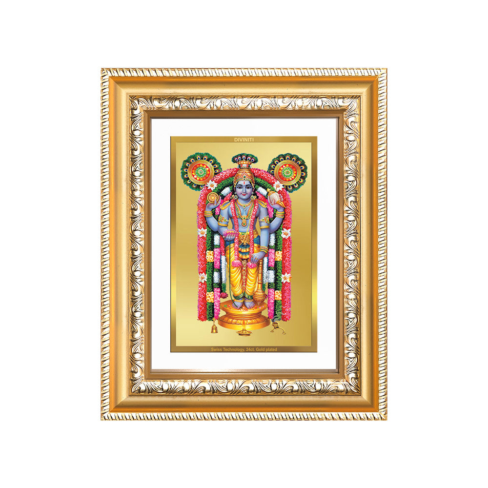 Guruvayurappan Photo Frame in 24K Gold Plated Foil