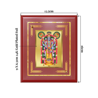 Lord Guruvaurappan For Wall & Tabletop Frame in 24K Gold Plated Foil