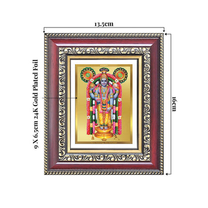 Lord Guruvarappan Devotional Wall & Tabletop Frame for Home & Temple in 24K Gold Plated Foil
