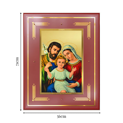 Holy Family | Sacred Wall Mount Photo Frame in 24K Gold Plated Foil