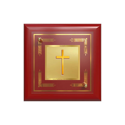 Holy Cross | Christian Symbol | Sacred Representation of Faith For Tabletop Frame in 24K Gold Plated Foil