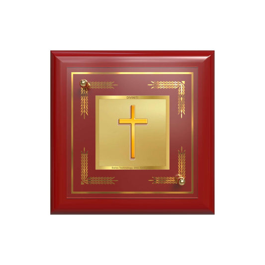 Holy Cross | Christian Symbol | Sacred Representation of Faith For Tabletop Frame in 24K Gold Plated Foil