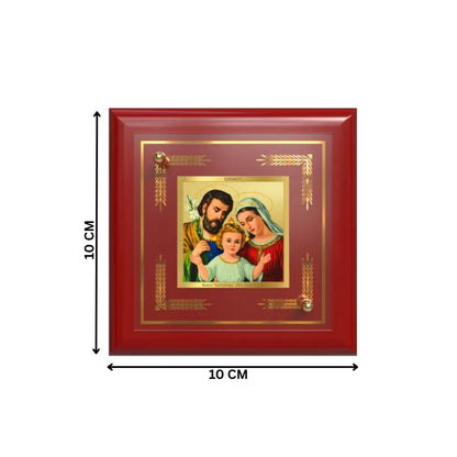 Holy Family | Symbol of Love, Unity & Grace Tabletop Frame in 24K Gold Plated Foil