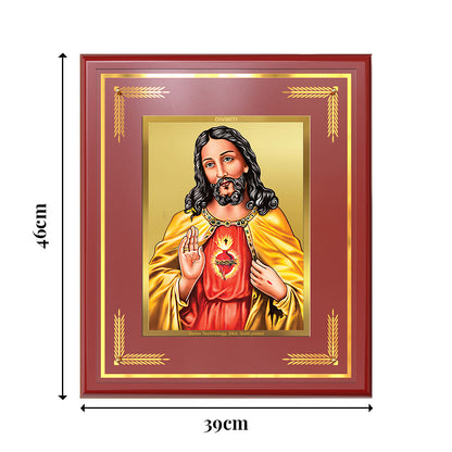 Jesus Christ | Sacred Wall Mount Photo Frame in 24K Gold Plated Foil